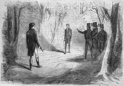 Romance da série: "Ricos e pobres" de Emile Souvestre (1806-1854). O duelo de Boissard e Larry. Gravação em "Les bons romances". de French School