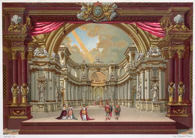 Cenografia para o teatro em Versalhes de French School