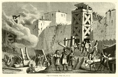 Cerco de Jerusalém (gravura) de French School
