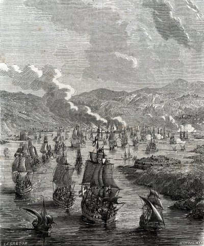 O cerco de Toulon teve lugar entre 29 de Julho e 21 de Agosto de 1707 durante a Guerra da Sucessão Espanhola, quando uma força terrestre e marítima aliada sitiou a base naval francesa em Toulon (gravura). de French School