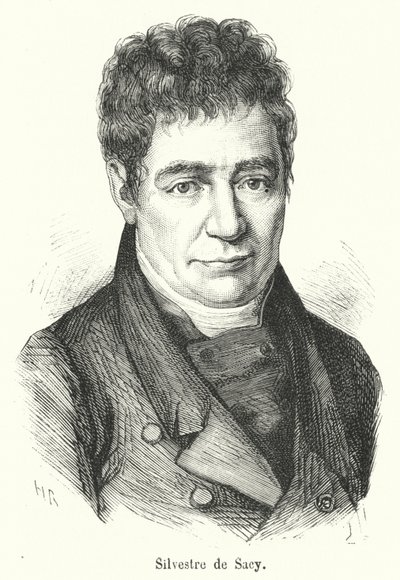 Silvestre de Sacy (gravura) de French School