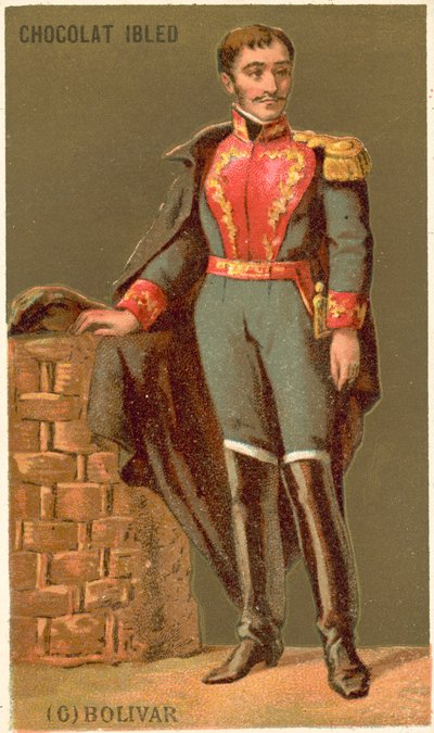 Simon Bolivar, militar e líder político venezuelano de French School