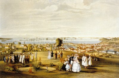 Singapura, gravura de French School