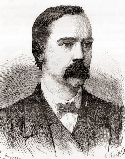 Sir Charles Tilston Bright, de Les Merveilles de la Science, publicado por volta de 1870 (gravura) de French School