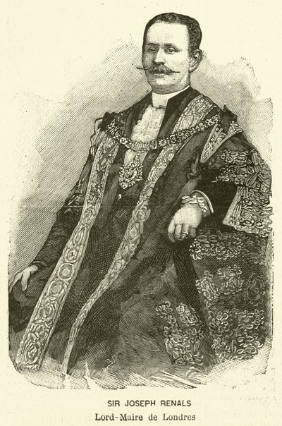 Sir Joseph Renals, Lord Mayor de Londres (gravura) de French School