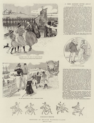 Esboços nos regadores belgas (gravura) de French School