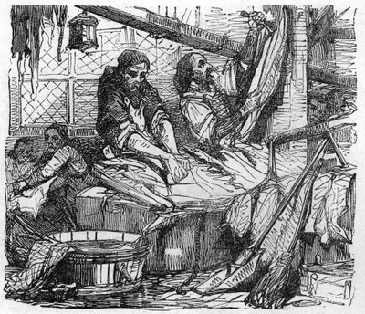 Ancinhos de matadouro, Les halles, paris de French School