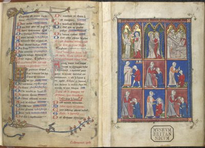 Sloane 1977,f.2 A Chirurgia: Cenas bíblicas e médicas de French School