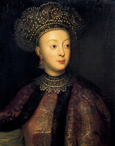 Sophia Alekseyevna da Rússia (óleo sobre tela) de French School