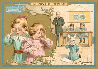 Tristeza (chromolitho) de French School