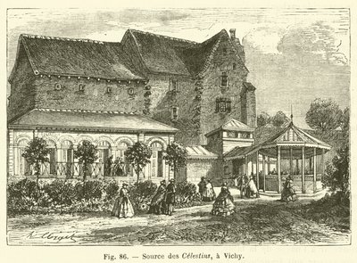 Source des Celestins, a Vichy (gravura) de French School