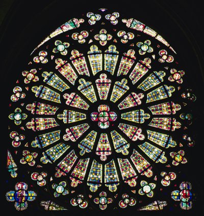 Janela rosa do sul, c.1320 de French School