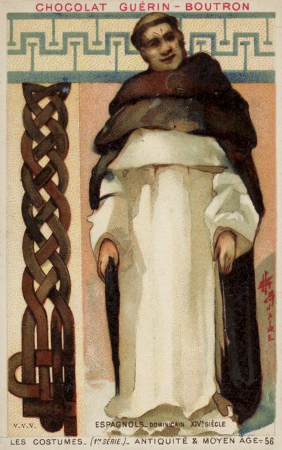 Frade dominicano espanhol do século XIV de French School
