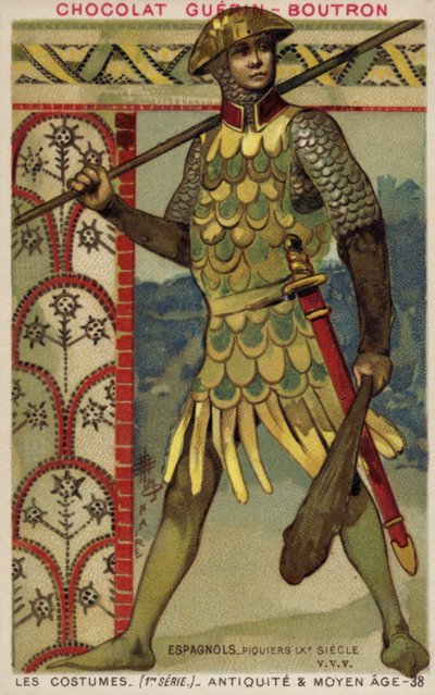 Lanceiro espanhol, século 9 de French School