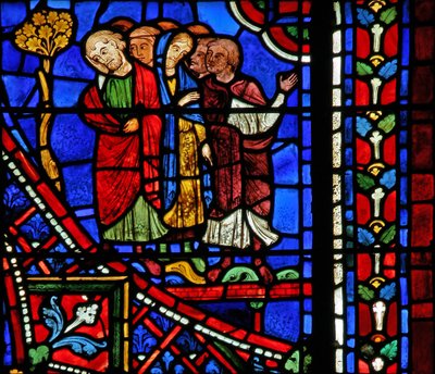 St. Apollinaire: os fiéis em seu funeral (w36) de French School