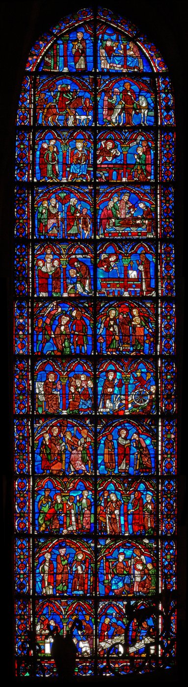 Janela St Cheron: cenas da vida de (w15) de French School