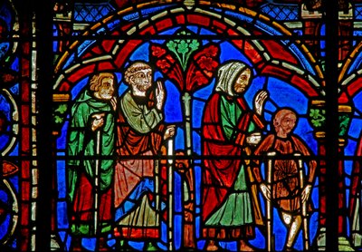 Janela de São Cheron: os doentes em seu túmulo (w15) de French School