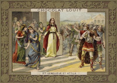 St Genevieve e Átila, o Huno de French School