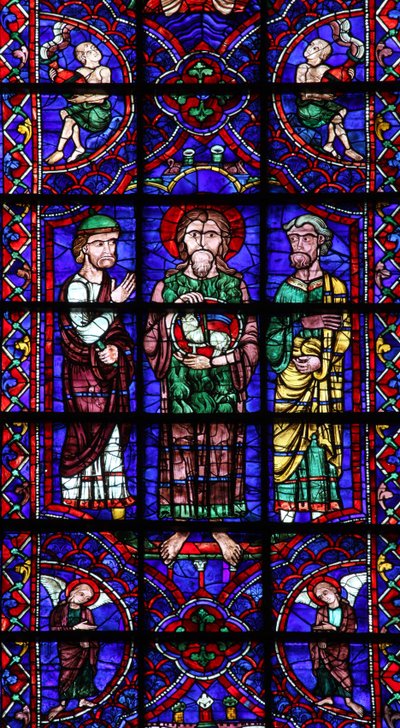 São João Batista com Agnus Dei (w106) de French School