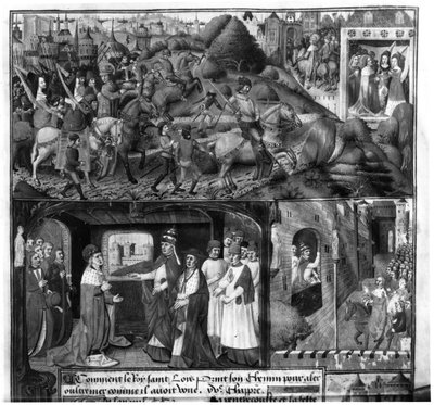 St. Louis (1214-70) Deixando para a cruzada de French School