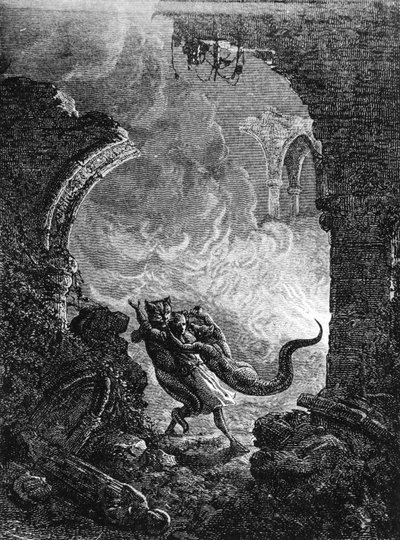 Purgatório de São Patrício, em meados da 19a. de French School