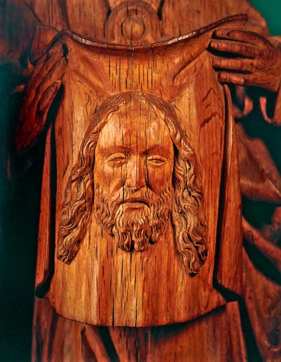 Véu St. Veronicas Realizado por um Anjo, c.1500 (carvalho) de French School