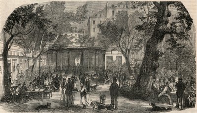 Selo do Cheval Blanc em Paris no século XIX - Gravura em "Tableau-de-Paris" de Edmond Texier 1852 de French School