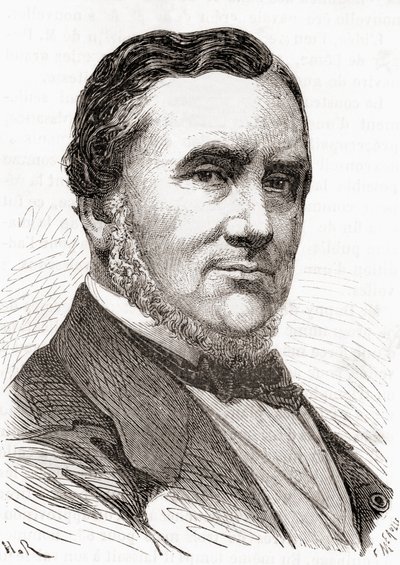 Stanislas Charles Henri Dupuy de Lôme, de Les Merveilles de la Science, publicado por volta de 1870 (gravura) de French School
