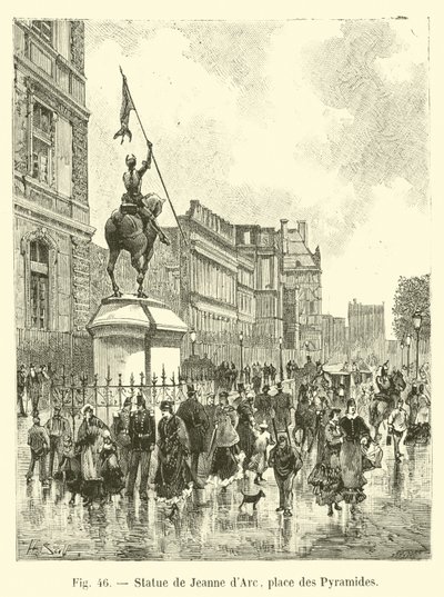 Estátua de Joana d&39;Arc, Praça das Pirâmides de French School