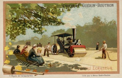 Steamroller (chromolitho) de French School