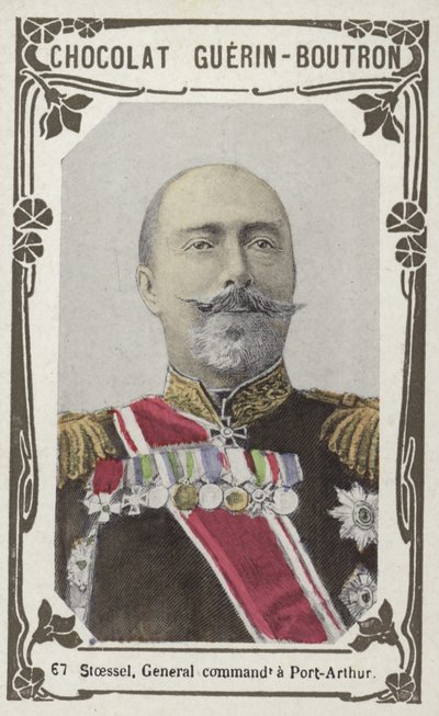 Stoessel, comandante geral de Port-Arthur (foto colorida) de French School