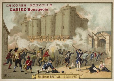 Tomada da Bastilha, Paris, 14 de julho de 1789 de French School