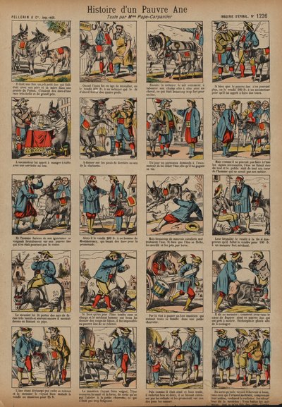 A história de um burro pobre (gravação colorida) de French School