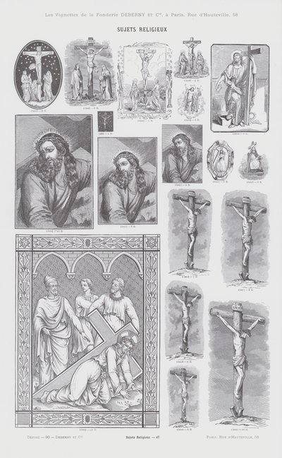 Tópicos religiosos (gravura) de French School