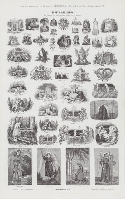 Tópicos religiosos (gravura) de French School