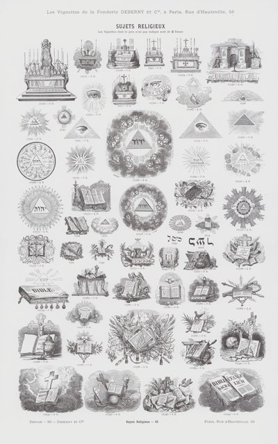 Tópicos religiosos (gravura) de French School