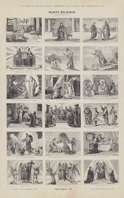 Tópicos religiosos (gravura) de French School