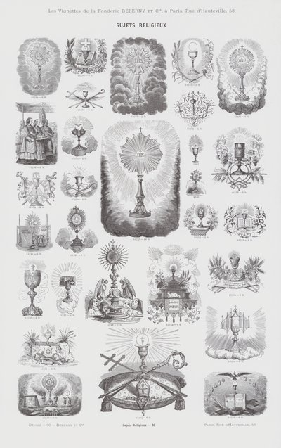 Tópicos religiosos (gravura) de French School