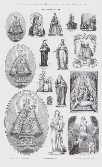 Tópicos religiosos (gravura) de French School