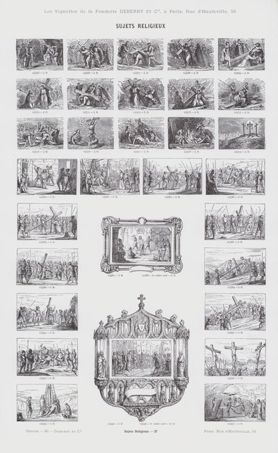 Tópicos religiosos (gravura) de French School