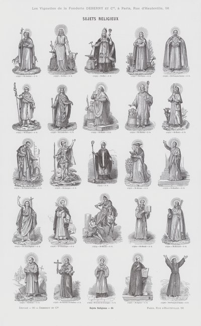 Tópicos religiosos (gravura) de French School