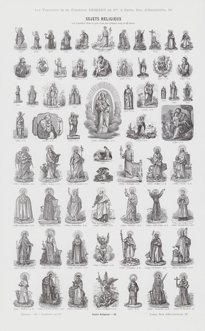 Tópicos religiosos (gravura) de French School