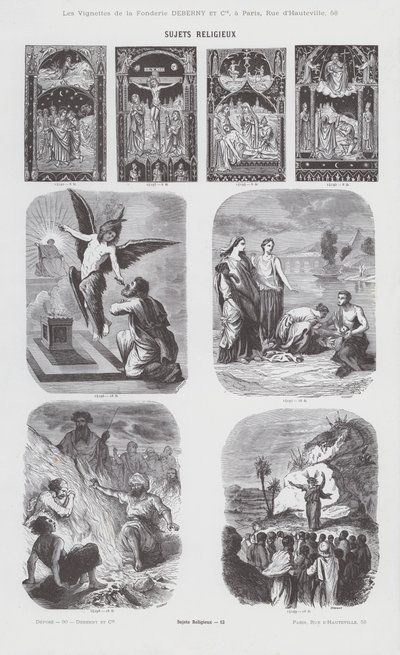 Tópicos religiosos (gravura) de French School