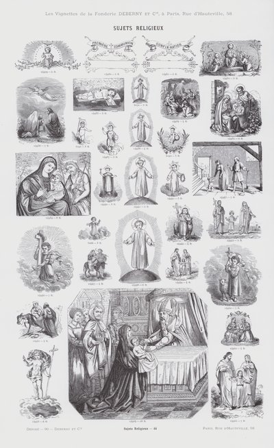Tópicos religiosos (gravura) de French School