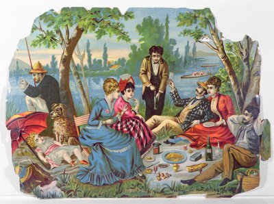 Piquenique de verão pelo rio de French School