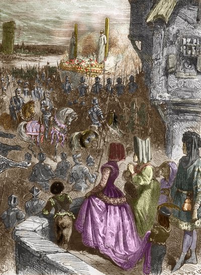 Suplicio dos Templários de French School
