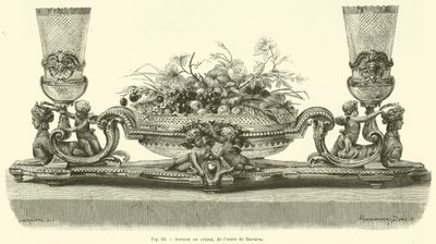 Principalmente cristal, da fábrica Baccarat (gravura) de French School