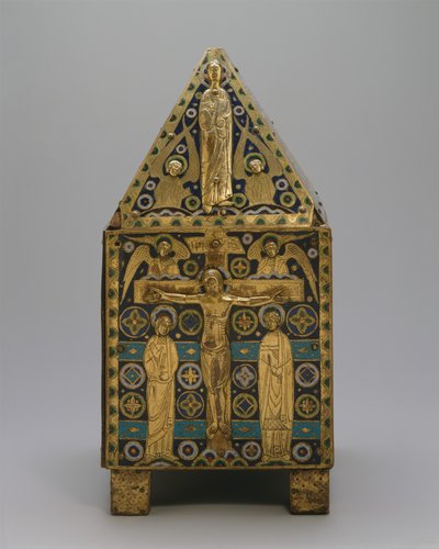 Tabernáculo (cobre e esmalte de champanhe) de French School