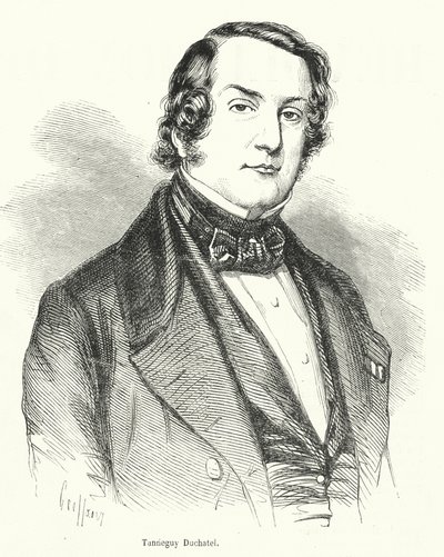 Tanneguy Duchatel, político francês e ministro do Interior, que perdeu o cargo na Revolução Francesa de Fevereiro de 1848 de French School