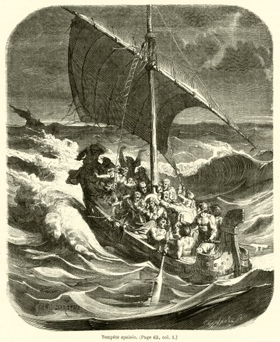 Tempete apaisee (gravura) de French School